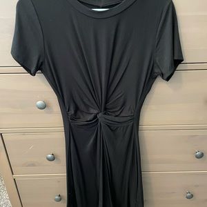 Black T-shirt dress